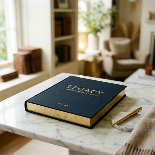 Biografía impresa en estudio